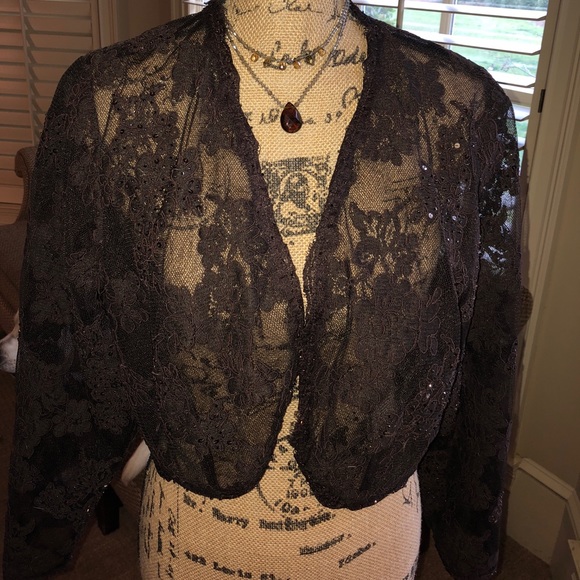 Sutton Studio 14W Chocolate Brown Evening Gown - Picture 7 of 8